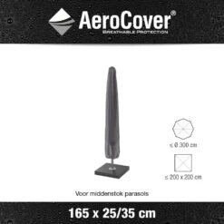 AeroCover Parasolhoes H 165 X 25/35 Cm -Buitentuin aerocover parasolhoes antraciet h165x25 35cm 1000x1000 621e0db844f24 l