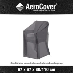 AeroCover Stapelstoelhoes/Gasveerstoelhoes 67 X 67 X 80/110 Cm -Buitentuin aerocover stapelstoel gasveerstoelhoes antraciet 67x67xh80 1 1000x1000 621e0dbc67908 l