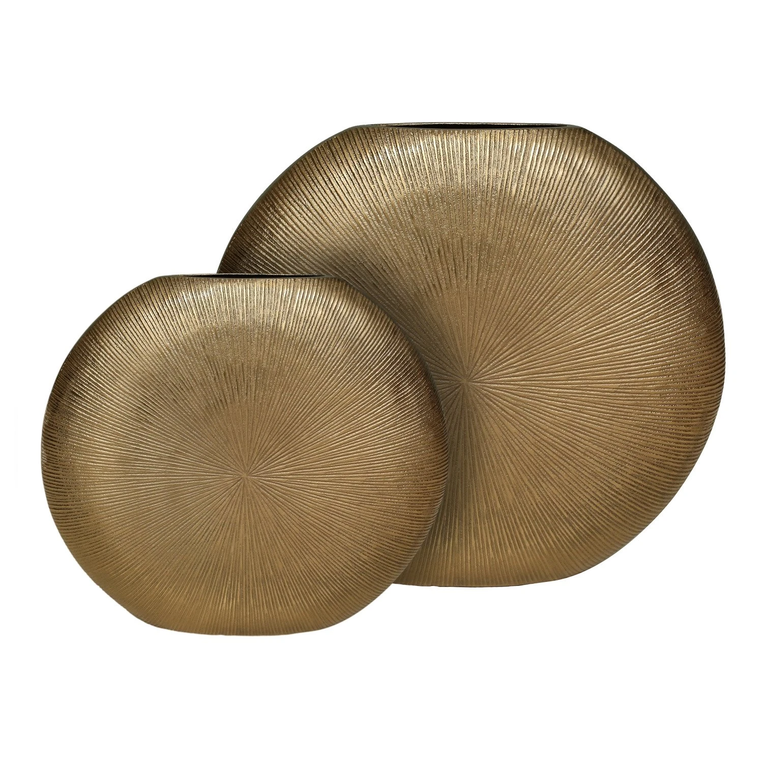 Bloemenvaas Brass Antique - 24 X 6 X 26 Cm 5 Bloemenvaas Brass Antique - 24 X 6 X 26 Cm - Afbeelding 3