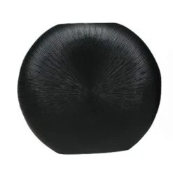 Bloemenvaas Brass Matzwart - 33 X 9 X 37cm