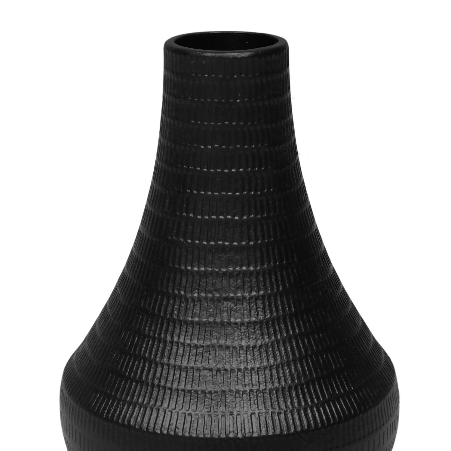 Bloemenvaas Matt Black - H 37 X D 19,5 Cm 4 Bloemenvaas Matt Black - H 37 X D 19,5 Cm - Afbeelding 2