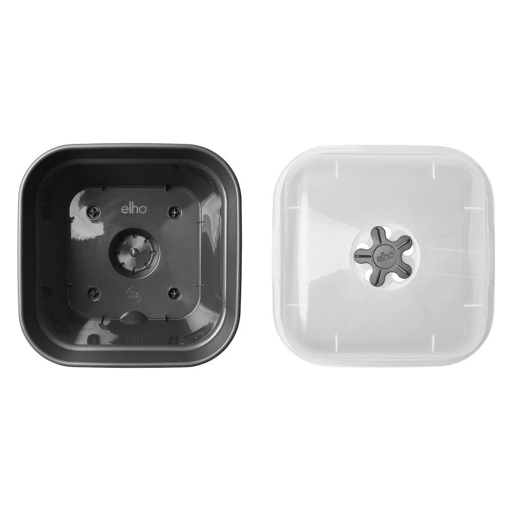 Elho Green Basics Kweekpot Vierk. Allin1 30 Cm Zwart 6 Elho Green Basics Kweekpot Vierk. Allin1 30 Cm Zwart - Afbeelding 4