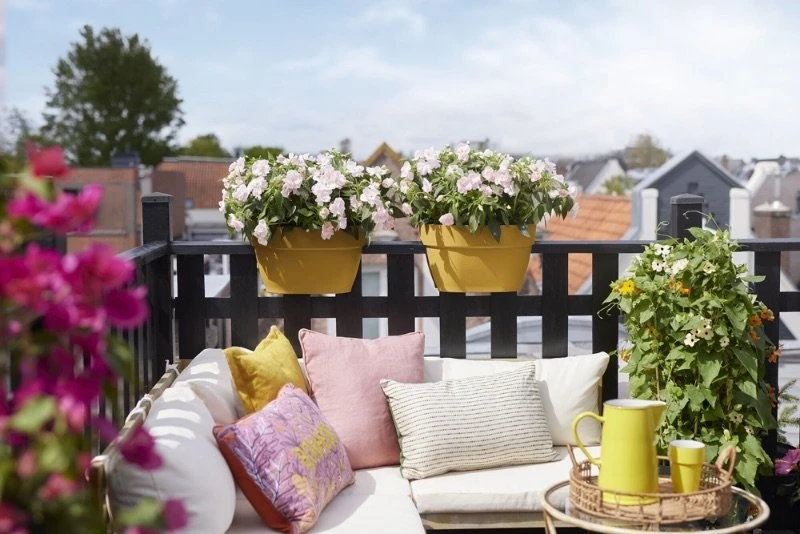 Elho Plantenbak Vibia Campana Flower Bridge 40cm Geel 8 Elho Plantenbak Vibia Campana Flower Bridge 40cm Geel - Afbeelding 6