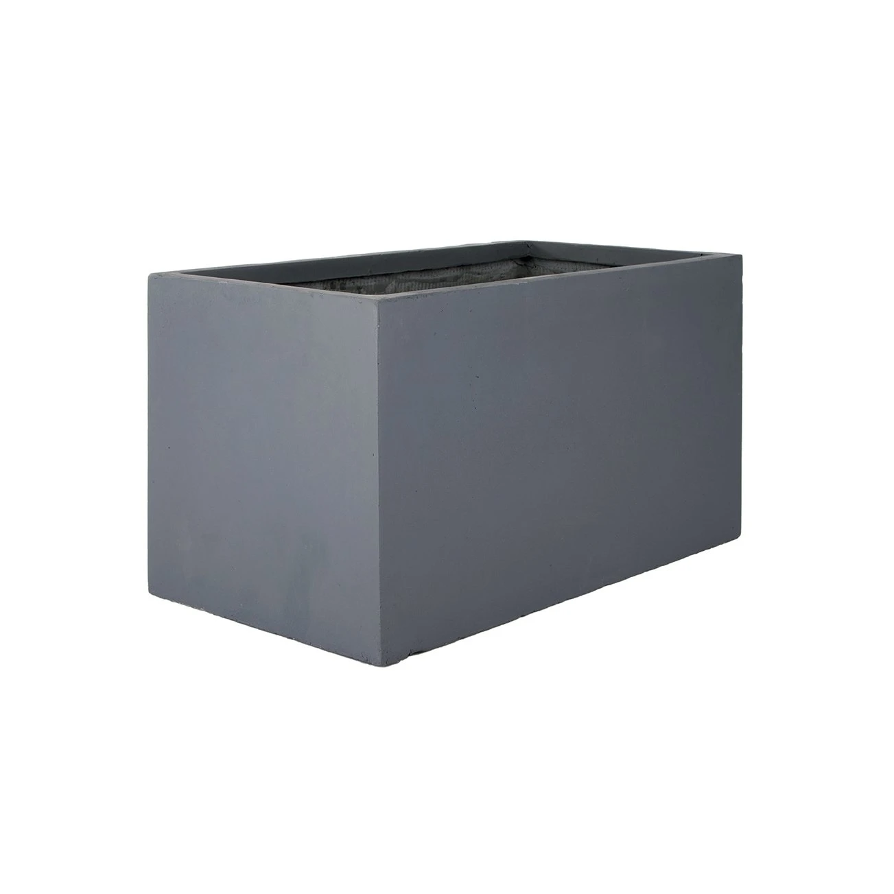 Fibre Clay Bak Rechthoek 100x47x47 - Donkergrijs 4 Fibre Clay Bak Rechthoek 100x47x47 - Donkergrijs - Afbeelding 2