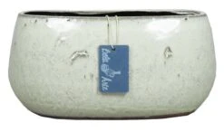 Floran Ovaal Jemen 27.5x16x13cm Wit