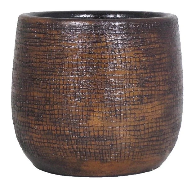 Floran Pot Mira D29 H27cm Donkerbruin 3 Floran Pot Mira D29 H27cm Donkerbruin