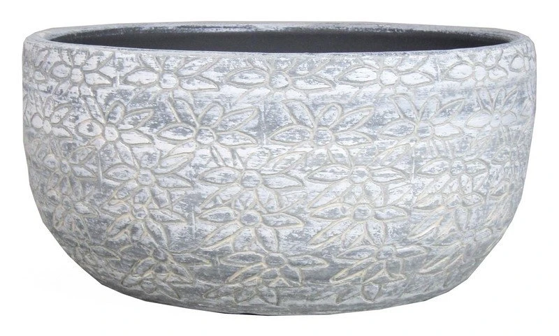 Floran Schaal Liset D28 H13cm Grijs 3 Floran Schaal Liset D28 H13cm Grijs