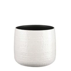 Floyd Pot Rond Wit - H23,5xd28cm
