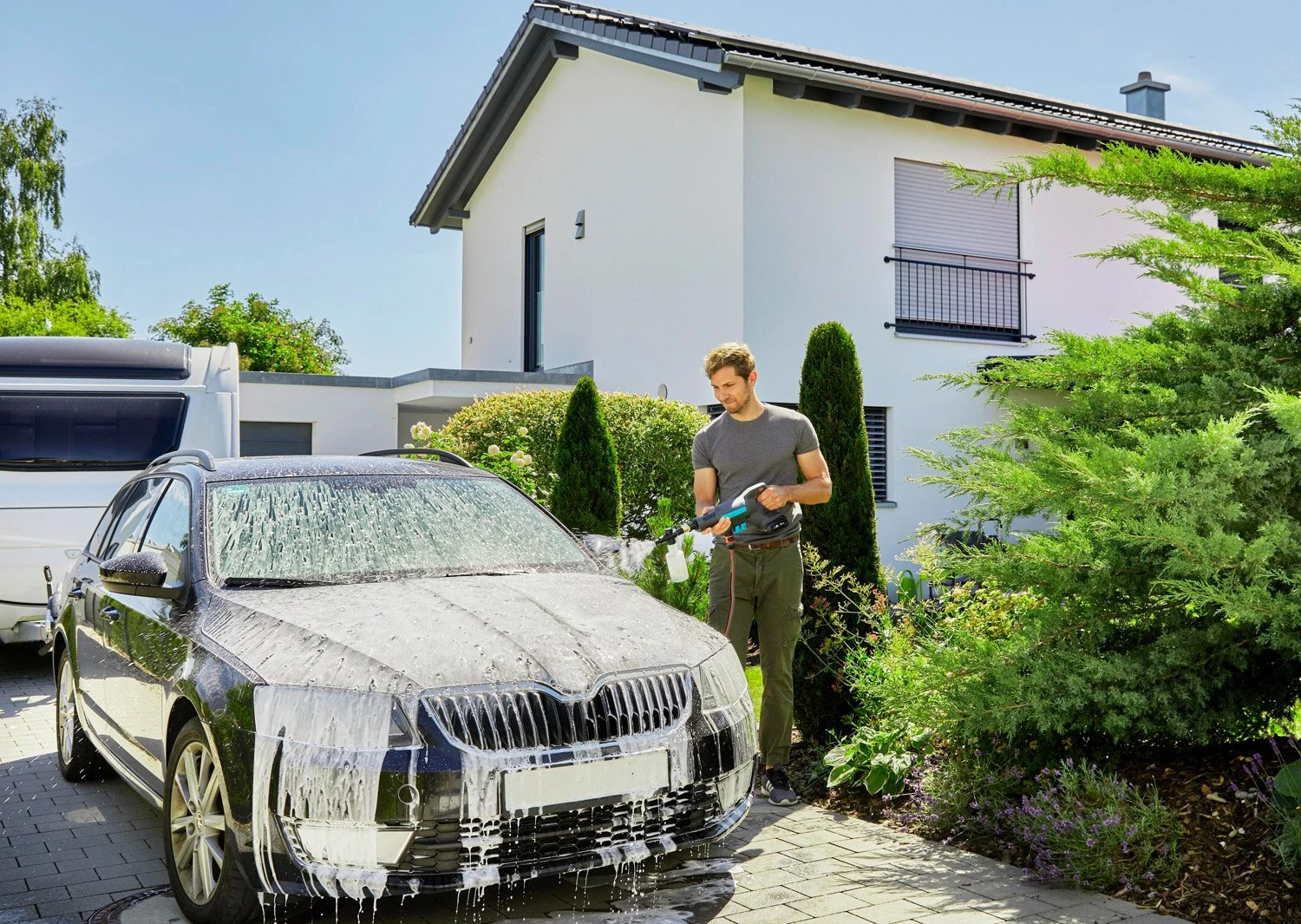 GARDENA Accu Hogedrukreiniger AquaClean 18V Set 5 GARDENA Accu Hogedrukreiniger AquaClean 18V Set - Afbeelding 3