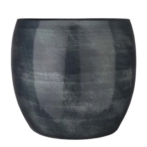 Lester Pot Rond D. Blauw - H35xd38cm 3 Lester Pot Rond D. Blauw - H35xd38cm