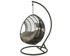 London Hang-ei Wicker Zwart - 129 X 105 X 186 Cm -Buitentuin london hang ei wicker zwart 129 x 105 x 186 cm 1181x944 623468a16a176 l