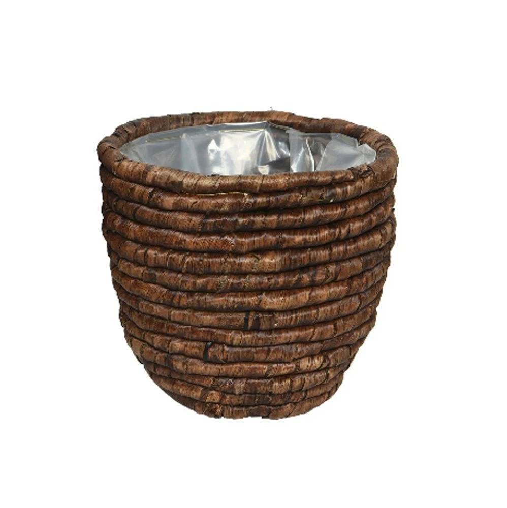 Mand Waterhyacint 3 Kl. Ass - Ø 24 X H 22 Cm 6 Mand Waterhyacint 3 Kl. Ass - Ø 24 X H 22 Cm - Afbeelding 4