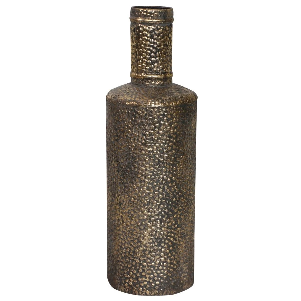 Vaas Metaal White Gold - H 17 X D 17 Cm 3 Vaas Metaal White Gold - H 17 X D 17 Cm