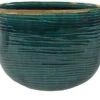Planter Iris Turquoise D29x14 H24 -Buitentuin planter iris turquoise d29x14 h24 1590420847 l