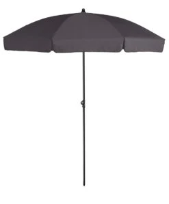 Platinum Middenstokparasol Aruba Volant Ø 200 Cm Antraciet