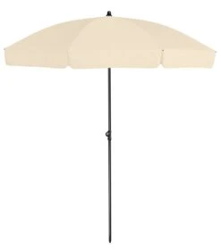 Platinum Middenstokparasol Aruba Volant Ø 200 Cm Ecru