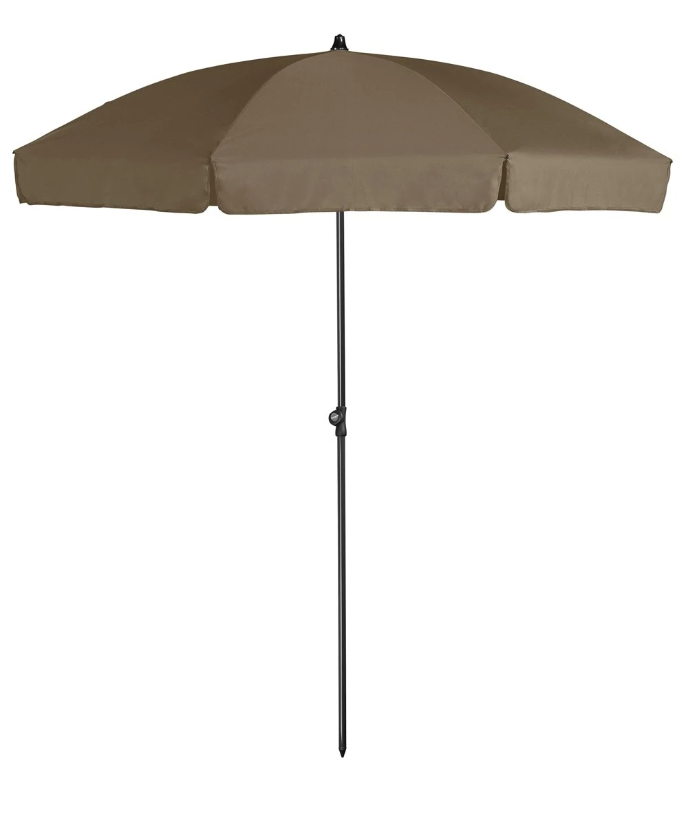 Platinum Middenstokparasol Aruba Volant Ø 200 Cm Taupe 3 Platinum Middenstokparasol Aruba Volant Ø 200 Cm Taupe