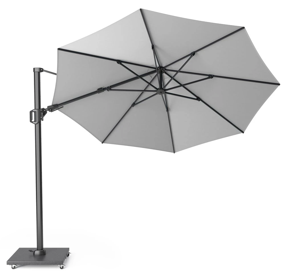 Platinum Zweefparasol Challenger T² Ø 350 Cm Lichtgrijs 4 Platinum Zweefparasol Challenger T² Ø 350 Cm Lichtgrijs - Afbeelding 2