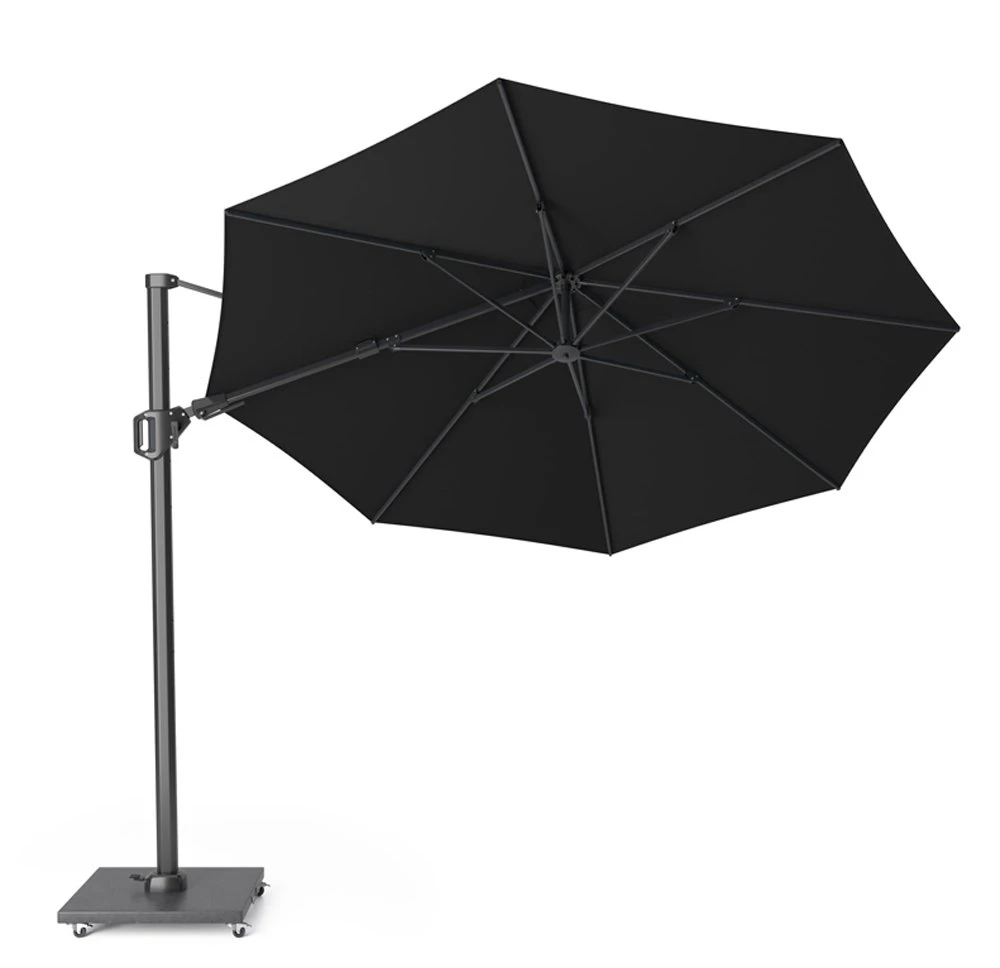 Platinum Zweefparasol Challenger T² Ø 350 Cm Zwart 4 Platinum Zweefparasol Challenger T² Ø 350 Cm Zwart - Afbeelding 2