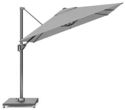 Platinum Zweefparasol Voyager T¹ 250 X 250 Cm Lichtgrijs -Buitentuin platinum zweefparasol voyager t 250 x 250 cm lichtgrijs 1000x887 6218e72326092 l