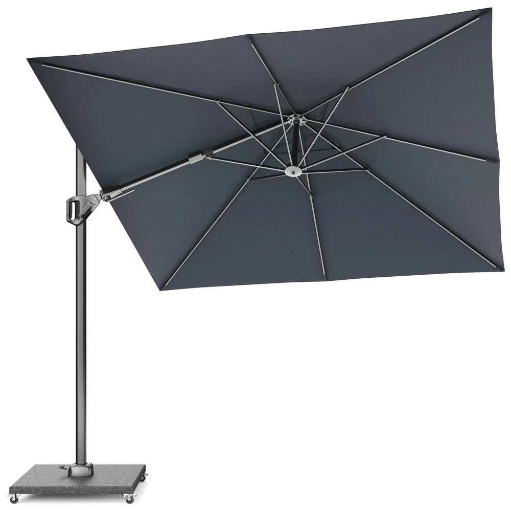 Platinum Zweefparasol Voyager T² 270 X 270 Cm Antraciet 4 Platinum Zweefparasol Voyager T² 270 X 270 Cm Antraciet - Afbeelding 2