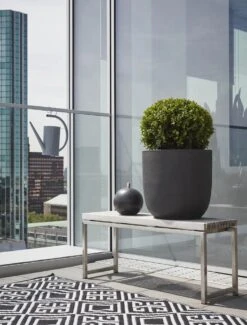 Pot Bol Zwart - Ø 26 X H 28 Cm -Buitentuin pot bol i 28x26 zwart 760x1000 620e6fe655e03 l