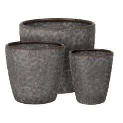 Pot Metaal Antique Grey (Incl. Liner) - Ø 19 X H 18 Cm -Buitentuin pot metaal antique grey incl liner 19 x h 18 cm 2400x2401 62b4213a3c697 l