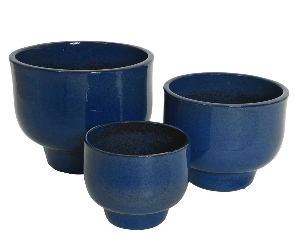 Pot Mila Blauw - Ø 50 X H 40 Cm 5 Pot Mila Blauw - Ø 50 X H 40 Cm - Afbeelding 3