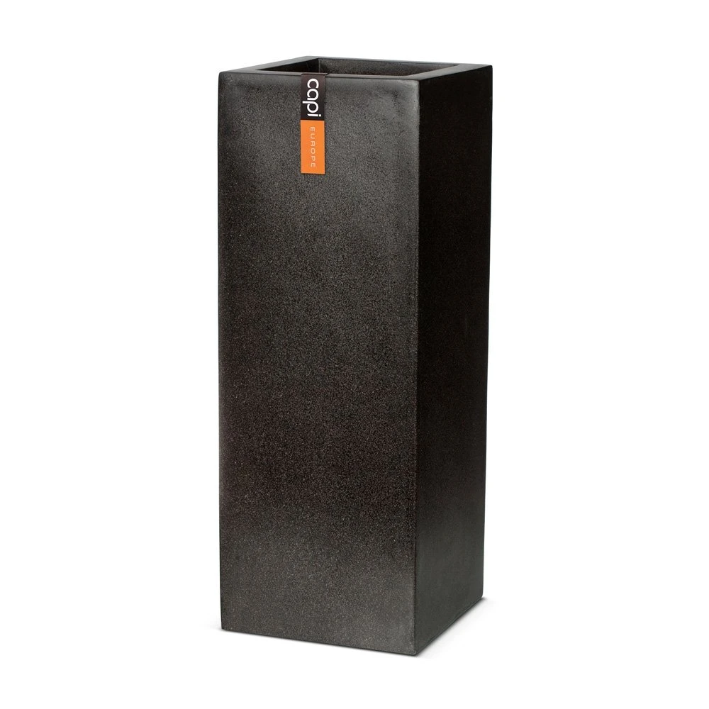 Pot Rechthoek Zwart - 25 X 25 X 67 Cm 3 Pot Rechthoek Zwart - 25 X 25 X 67 Cm