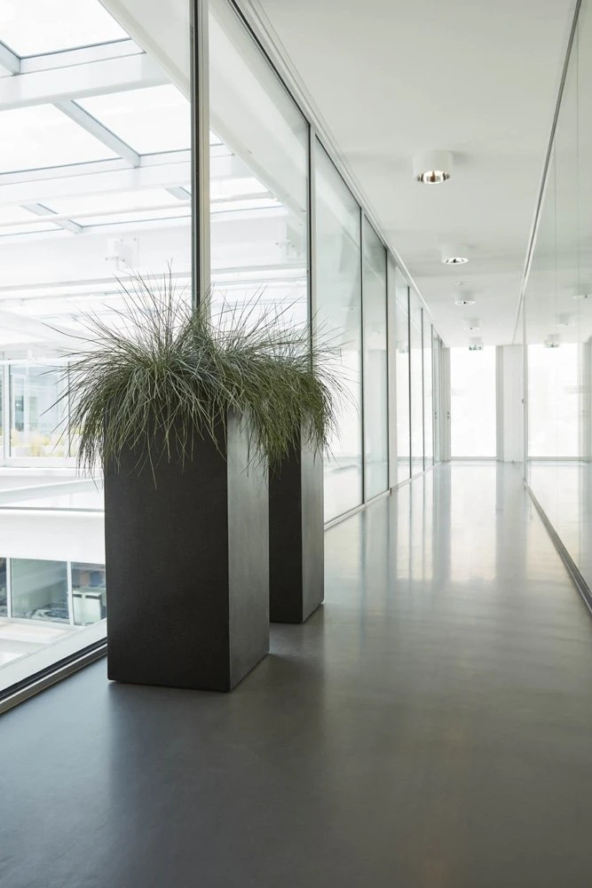 Pot Rechthoek Zwart - 25 X 25 X 67 Cm 4 Pot Rechthoek Zwart - 25 X 25 X 67 Cm - Afbeelding 2