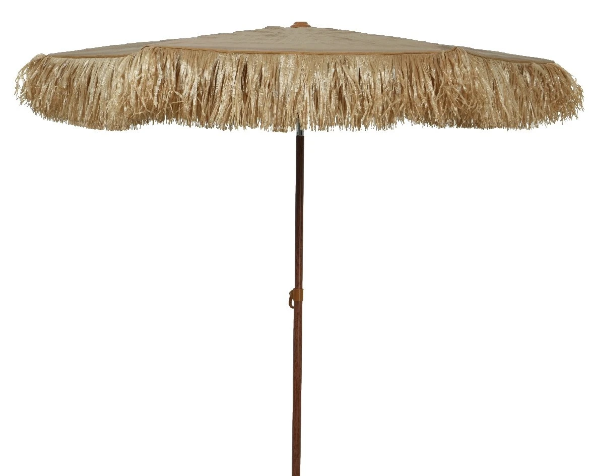 Rafia Parasol Natural - Ø 180 X H 210 Cm 3 Rafia Parasol Natural - Ø 180 X H 210 Cm