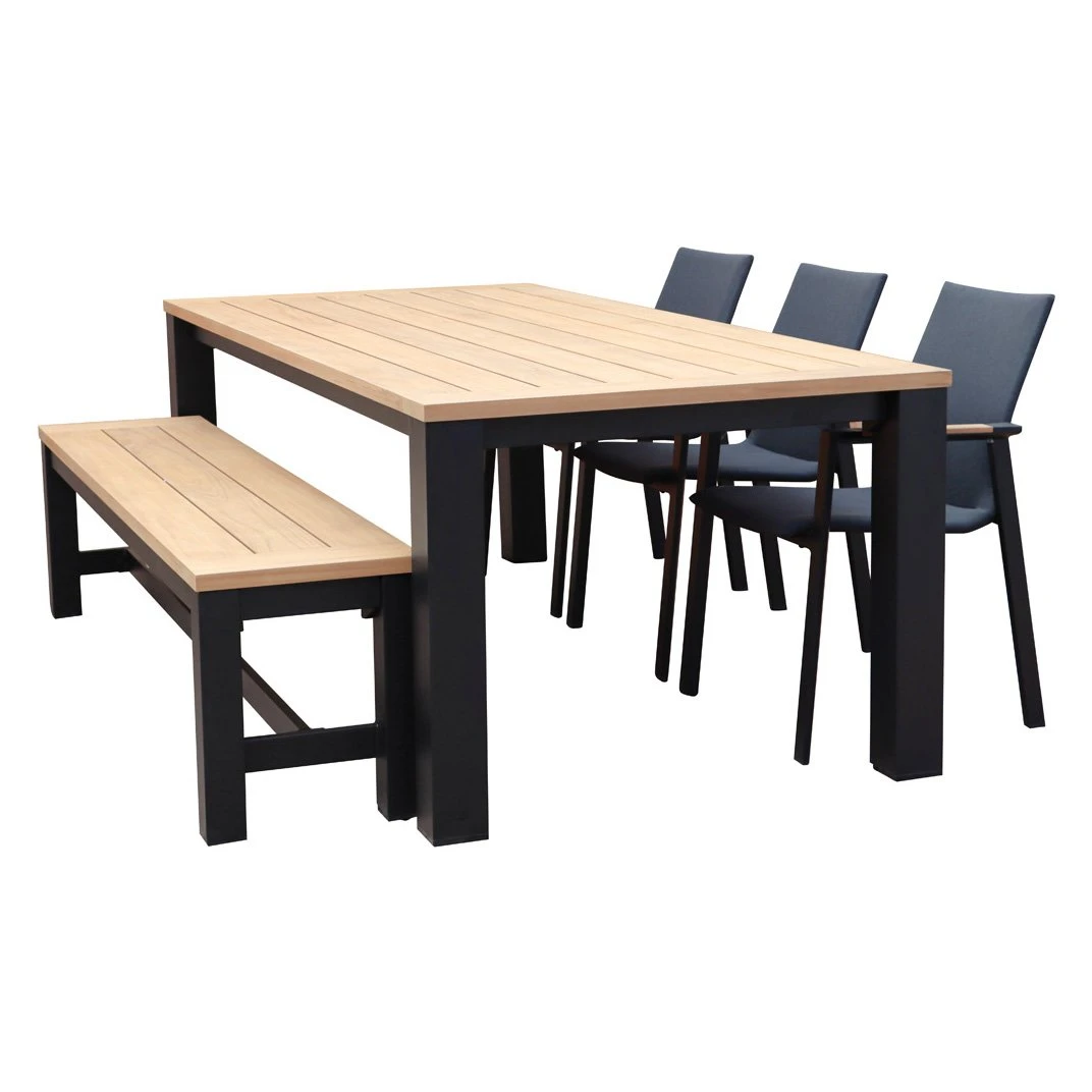 Royal Seasons ATLANTA Stoel-bank Diningset Met 6 Zitplekken 3 Royal Seasons ATLANTA Stoel-bank Diningset Met 6 Zitplekken