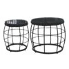 Royal Seasons COCOON Bijzettafel Zwart - Set Van 2 2 Royal Seasons COCOON Bijzettafel Zwart - Set Van 2 -Buitentuin royal seasons cocoon bijzettafel zwart set van 2 1500x1500 641b08ff0828e l