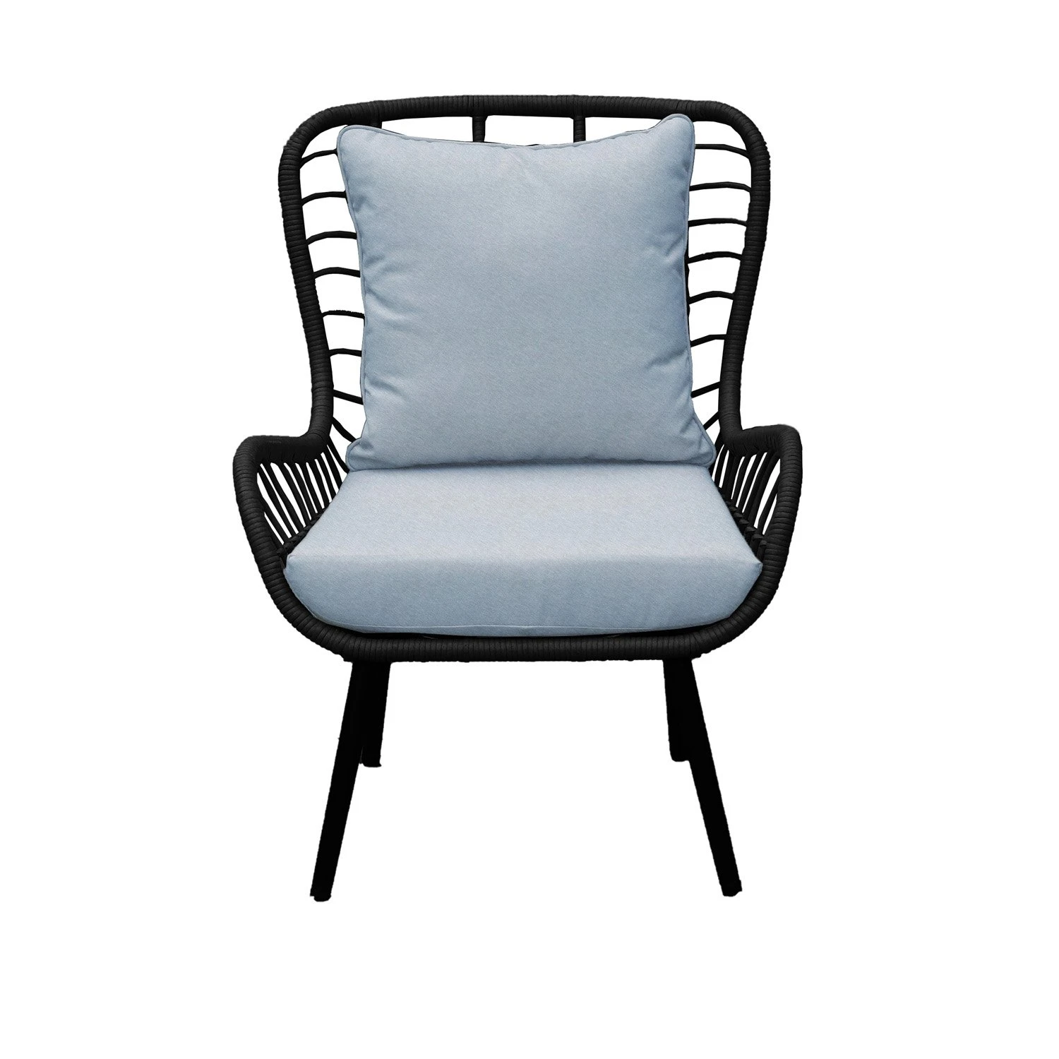 Royal Seasons COCOON Vlinderstoel Met Voetensteun Zwart 5 Royal Seasons COCOON Vlinderstoel Met Voetensteun Zwart - Afbeelding 3