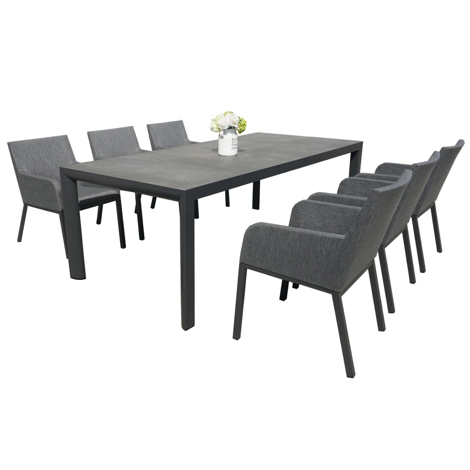 Royal Seasons RONDA Dining Set Met 6 Stoelen 3 Royal Seasons RONDA Dining Set Met 6 Stoelen