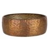 Schaal Metaal Antique Copper - Ø 35 X H 12,5 Cm
