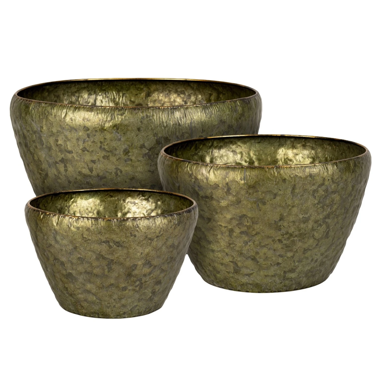 Schaal Metaal Antique Gold - Ø 33,5 X H 20 Cm 4 Schaal Metaal Antique Gold - Ø 33,5 X H 20 Cm - Afbeelding 2