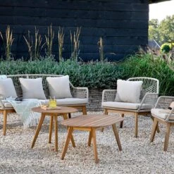 Seville Bijzet Tuintafel Acacia - Ø 55 X H 47 Cm -Buitentuin seville bijzet tuintafel acacia 55 x h 47 cm 1181x1181 623469baf3def l