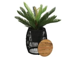 Seville Bijzet Tuintafel Zwart - Ø 40 X H 49 Cm -Buitentuin seville bijzet tuintafel zwart 40 x h 49 cm 1181x944 623469c004b51 l