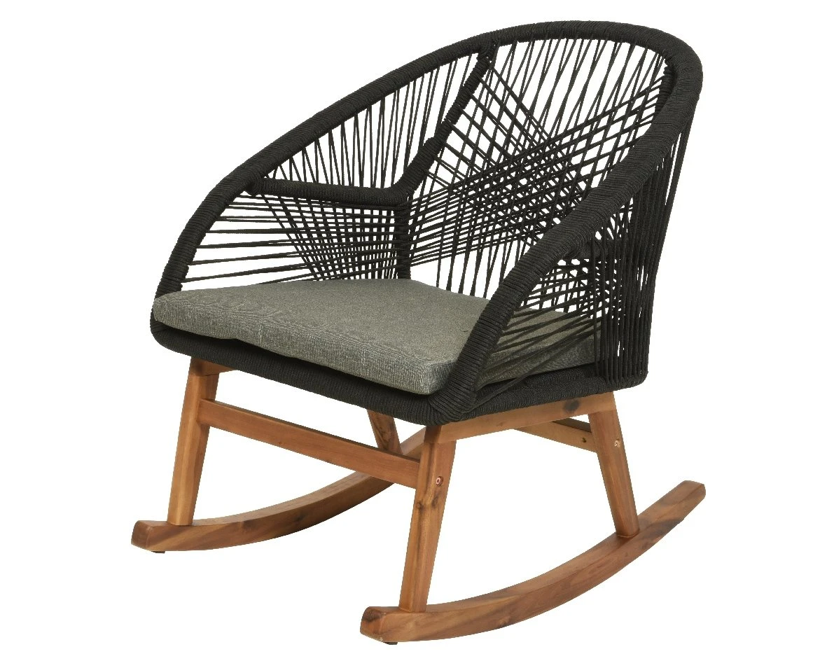 Seville Schommelstoel Zwart - 83 X 74 X 88 Cm 3 Seville Schommelstoel Zwart - 83 X 74 X 88 Cm