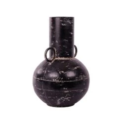 Vaas Metaal Vintage Black - H 41 X D 26 Cm -Buitentuin vaas metaal vintage black h 41 x d 26 cm 1000x1000 61a5f122a964b l
