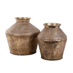 Vaas Metaal White Gold - H 39 X D 40 Cm -Buitentuin vaas metaal white gold h 39 x d 40 cm 1000x1000 61a5f1204deb6 l