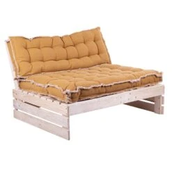 Palletkussen RAFFELED Beige - 120 X 80 X 8 Cm -Buitentuin zitkussen raffeled beige 120 x 80 x 8 cm 1000x1000 628225c90fb70 l