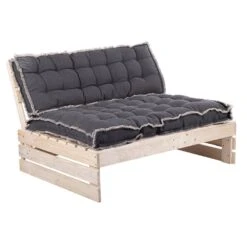 Palletkussen RAFFELED Dark Grey - 120 X 80 X 8 Cm -Buitentuin zitkussen raffeled dark grey 120 x 80 x 8 cm 1000x1000 628225c266fcc l